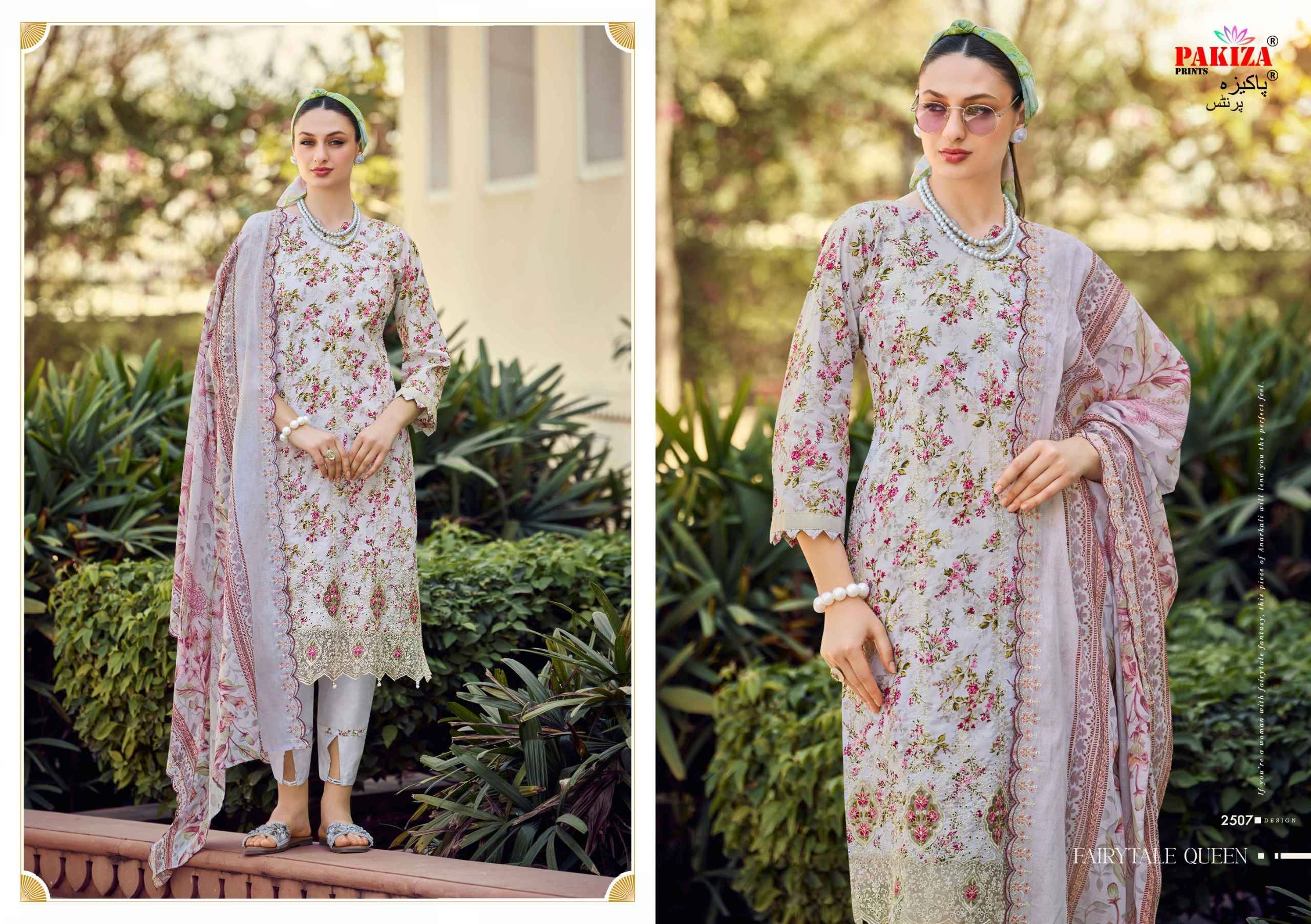 HAYA Vol.25 BY PAKIZA 2501 TO 2510 Series Beautiful Festive Suits Stylish Fancy Colorful Casual Wear & Ethnic Wear Cotton Cambric Lawn Print Dresses At Wholesale Price
